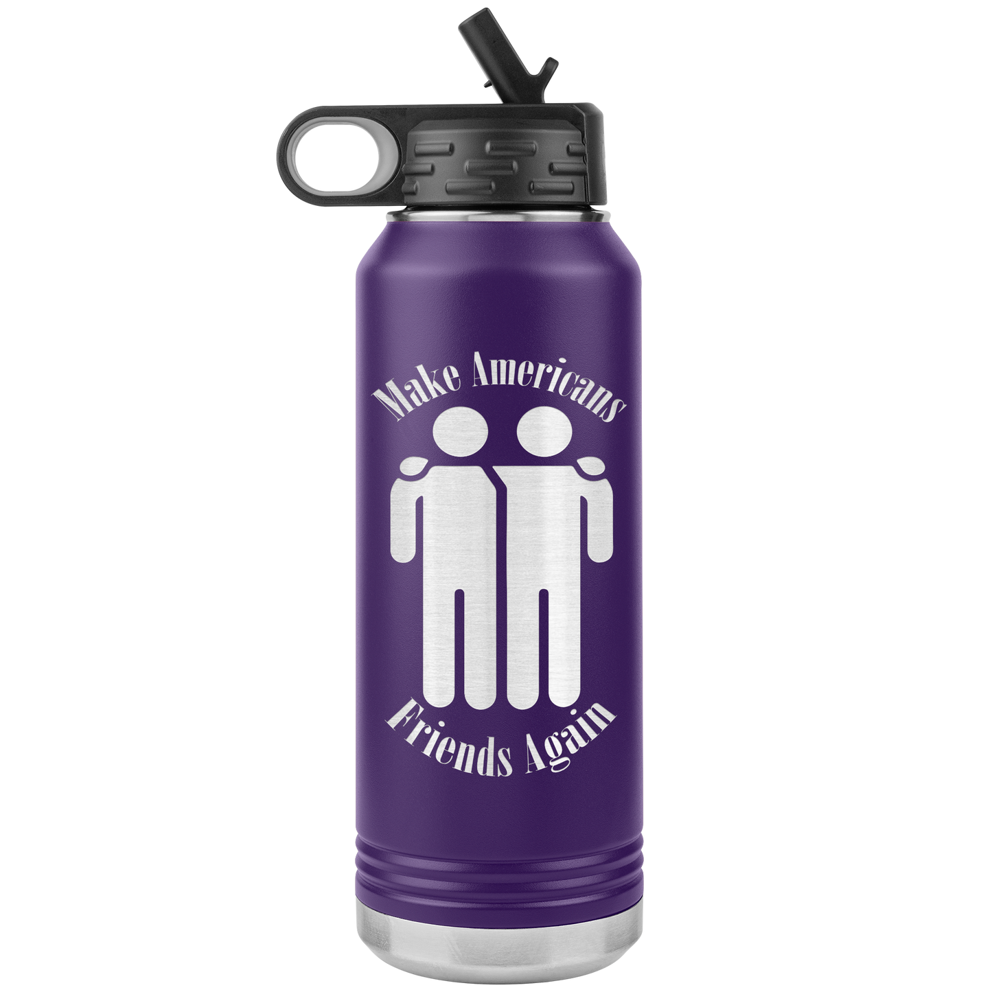 Make Americans Friends Again Stainless Etched Design Tumbler