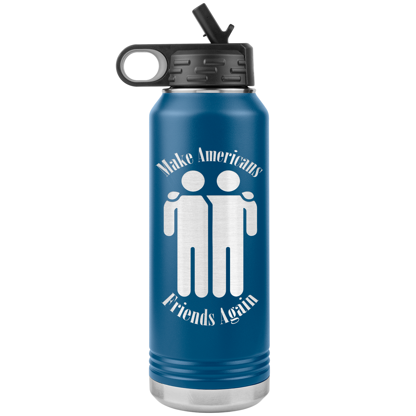 Make Americans Friends Again Stainless Etched Design Tumbler