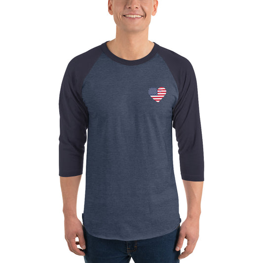 Men's 3/4 sleeve raglan shirt
