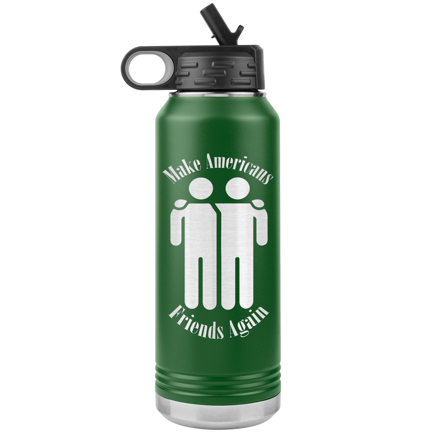 Make Americans Friends Again Stainless Etched Design Tumbler